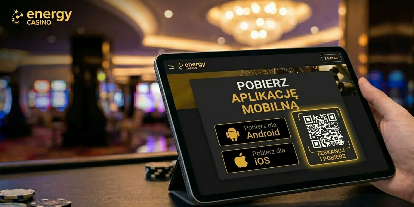 Energy Casino aplikacja mobilna – kod QR do pobrania
