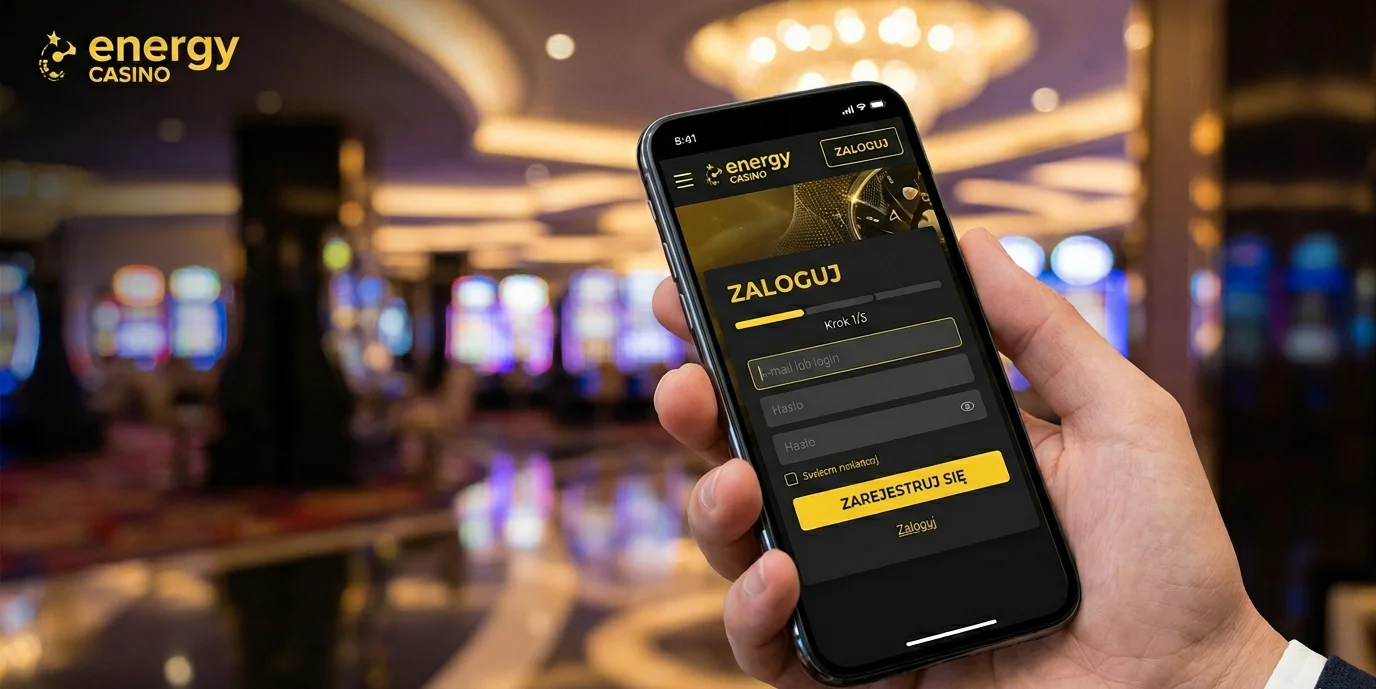 Energy Casino logowanie – mobilny formularz