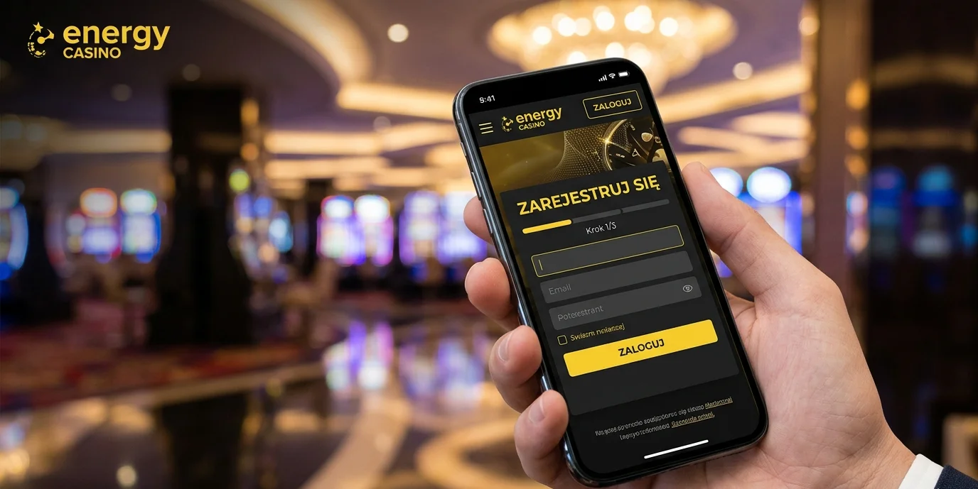 Mobilny formularz rejestracji Energy Casino