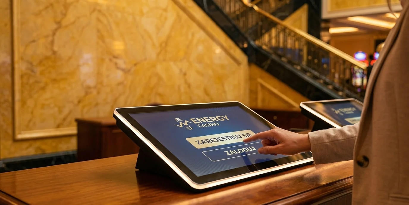 Energy Casino logowanie i rejestracja – ekran formularzy